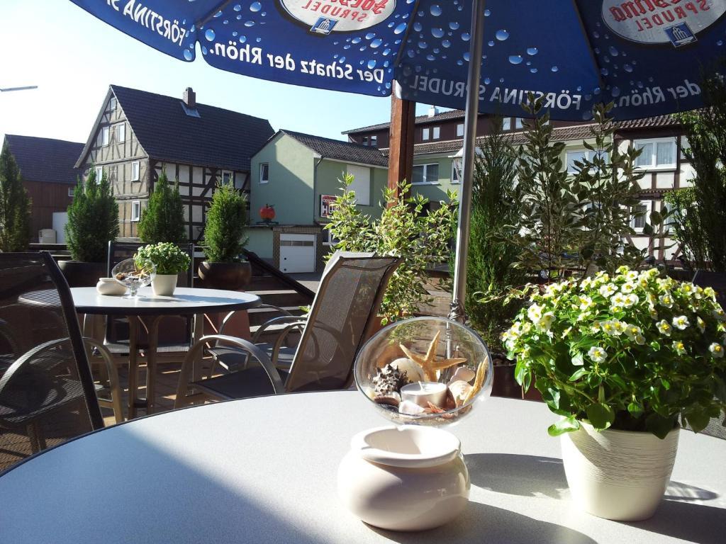 Pension Huhn Angersbach Esterno foto